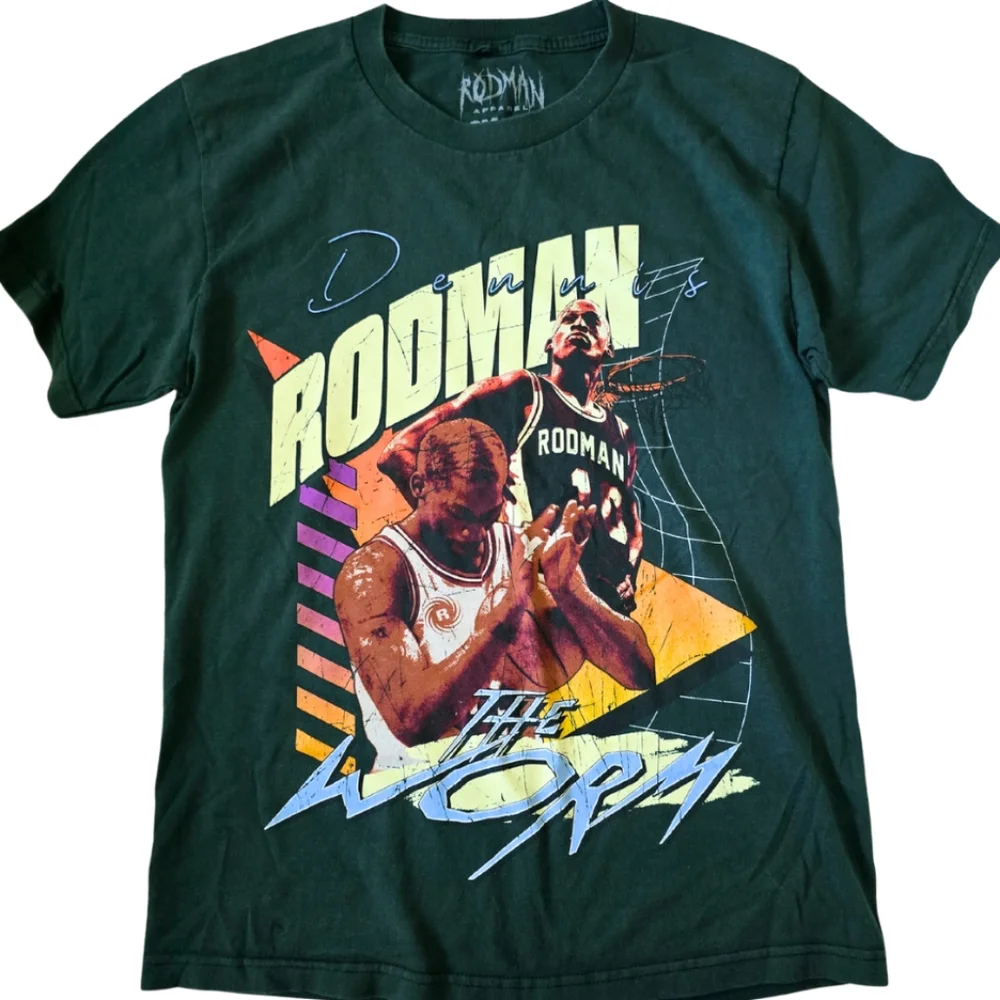 DENNIS RODMAN Apparel The Worm Graphic Tshirt Tee Adult Small - Picture 1 of 4
